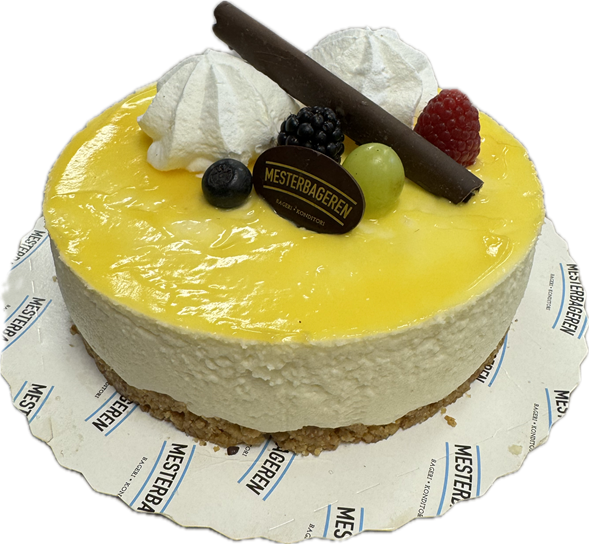 Cheesecake med citrontopping